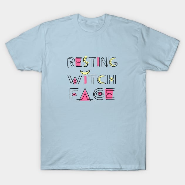 Resting Witch Face T-Shirt by lupi